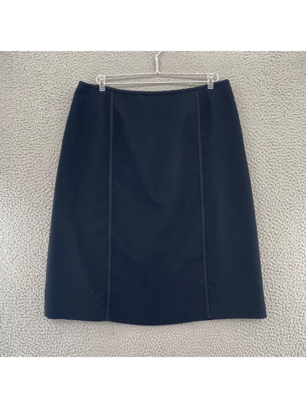 Le Suit Skirt Womens 16 Collections Black Below Knee A Line Ribbon Seam Career